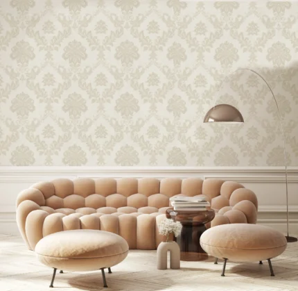 Cream Embossed Wallpaper – Understated Warmth (24206-2)
